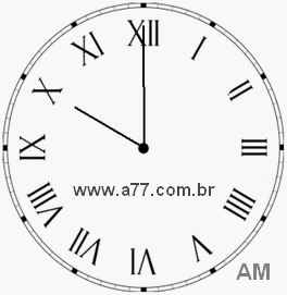 Relógio em Romanos 10h0min