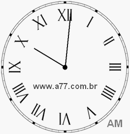Relógio em Romanos 10h1min
