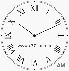 Relógio em Romanos 10h11min