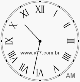 Relógio em Romanos 10h32min