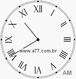 Relógio em Romanos 10h40min