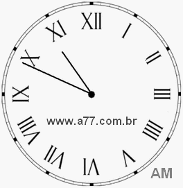 Relógio em Romanos 10h49min