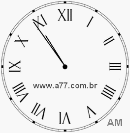 Relógio em Romanos 10h54min