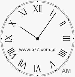 Relógio em Romanos 10h6min