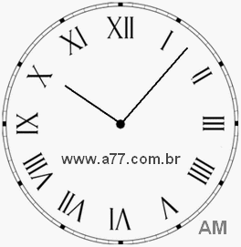 Relógio em Romanos 10h7min