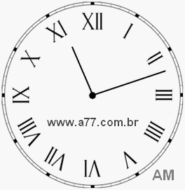 Relógio em Romanos 11h12min