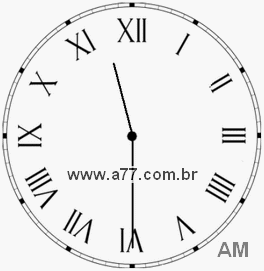 Relógio em Romanos 11h30min
