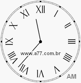 Relógio em Romanos 11h37min