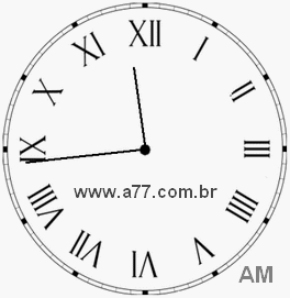 Relógio em Romanos 11h44min