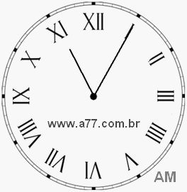Relógio em Romanos 11h5min