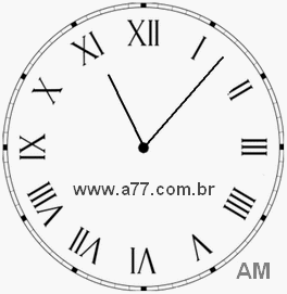 Relógio em Romanos 11h7min