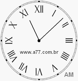 Relógio em Romanos 11h8min
