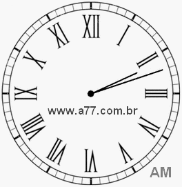 Relógio em Romanos 2h12min