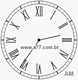 Relógio em Romanos 2h36min