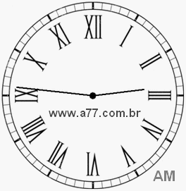 Relógio em Romanos 2h46min