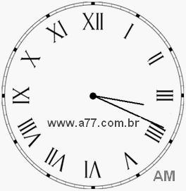 Relógio em Romanos 3h19min