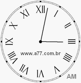 Relógio em Romanos 3h2min