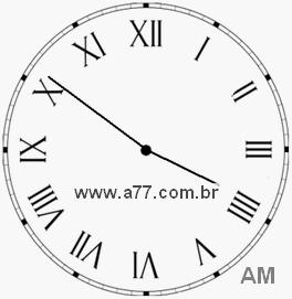 Relógio em Romanos 3h51min