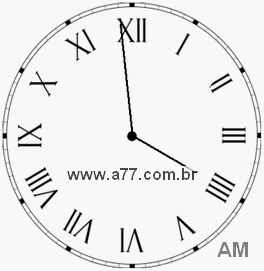 Relógio em Romanos 3h59min