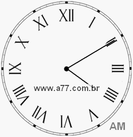 Relógio em Romanos 4h10min