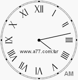 Relógio em Romanos 4h13min