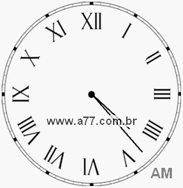 Relógio em Romanos 4h23min