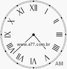Relógio em Romanos 4h38min