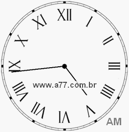 Relógio em Romanos 4h44min