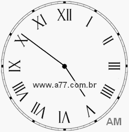 Relógio em Romanos 4h51min