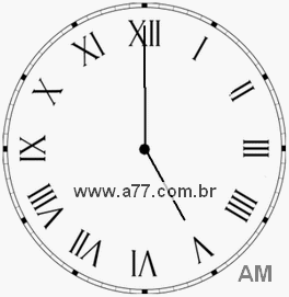 Relógio em Romanos 5h0min