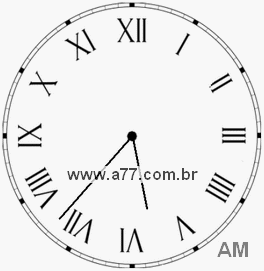 Relógio em Romanos 5h37min