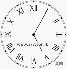 Relógio em Romanos 5h5min