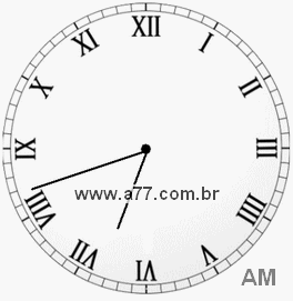 Relógio em Romanos 6h42min