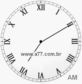 Relógio em Romanos 7h10min