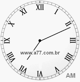 Relógio em Romanos 7h11min