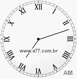 Relógio em Romanos 7h12min