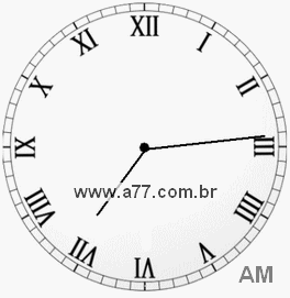 Relógio em Romanos 7h14min