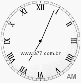 Relógio em Romanos 7h4min
