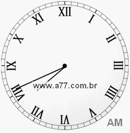 Relógio em Romanos 7h41min
