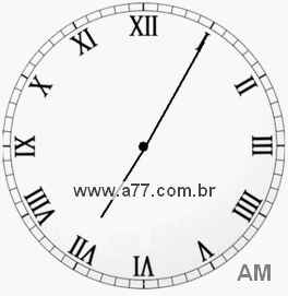 Relógio em Romanos 7h5min