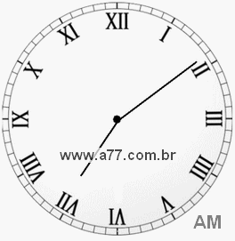 Relógio em Romanos 7h9min
