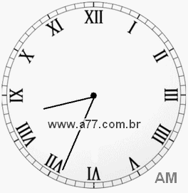 Relógio em Romanos 8h34min