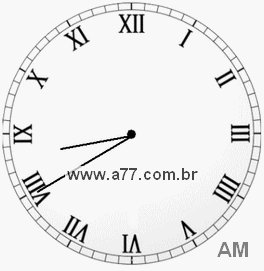Relógio em Romanos 8h40min