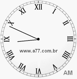 Relógio em Romanos 8h49min