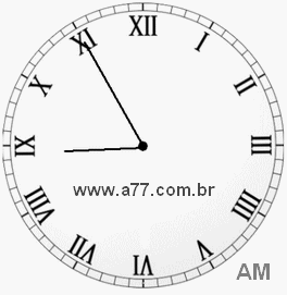 Relógio em Romanos 8h55min
