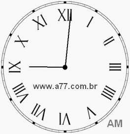 Relógio em Romanos 9h1min