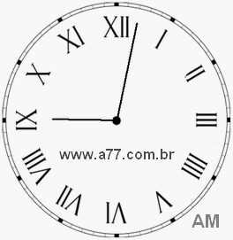 Relógio em Romanos 9h2min