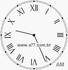Relógio em Romanos 9h26min