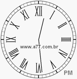 Relógio em Romanos 12h29min