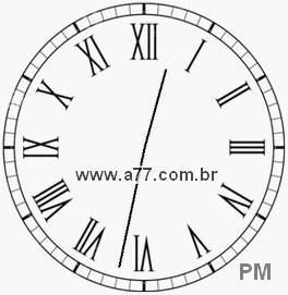 Relógio em Romanos 12h32min